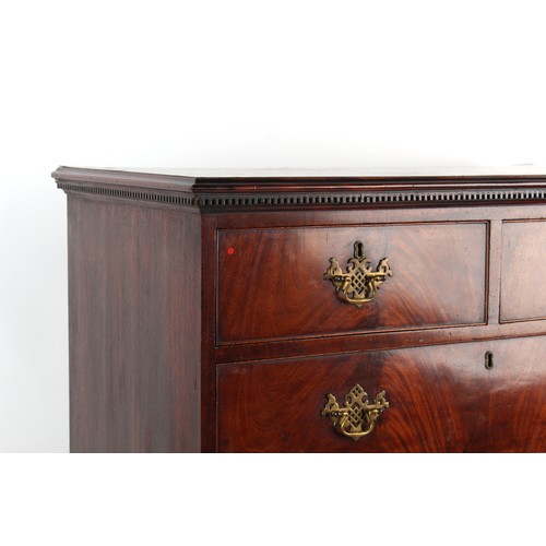 222 - Property of a lady - an 18th century George III mahogany two-part chest-on-chest or tallboy, of good... 