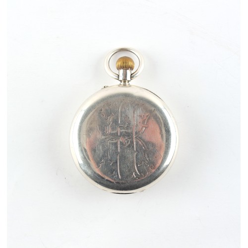 2 - The Henry & Tricia Byrom Collection - a late 19th century silver open faced keyless wind pocket watc... 