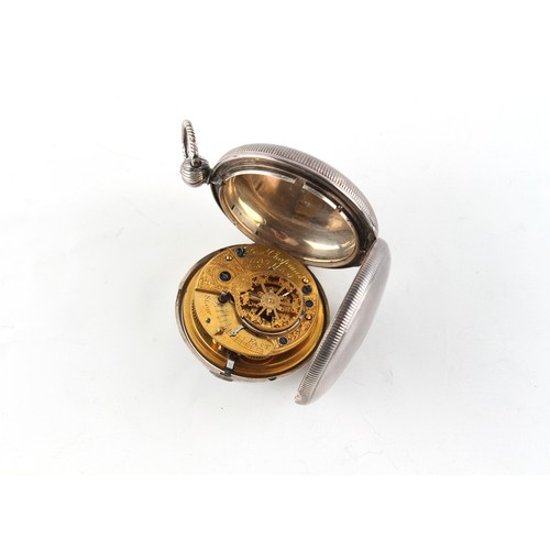 8 - Property of a gentleman - a George IV silver full hunter cased pocket watch, the verge fusee movemen... 