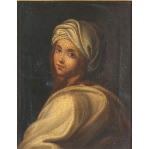 107 - Property of a lady - late 19th century after Guido Reni - PORTRAIT OF BEATRICE CENCI - oil on canvas... 