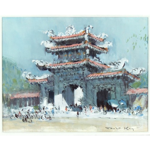 126 - Property of a deceased estate - Robert King (b.1936) - 'ENTRANCE TO LONG SON PAGODA, NHA TRANG' (VIE... 