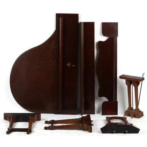 205 - Property of a deceased estate - an early 20th century Steck mahogany cased over strung baby grand pi... 