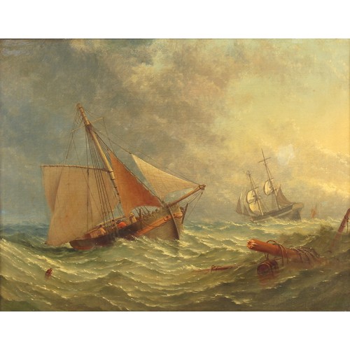 115 - Property of a gentleman - attributed to Clarkson Stanfield RA (1793-1867) - FISHING BOAT AND OTHER S... 