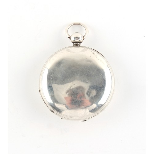 9 - The Henry & Tricia Byrom Collection - an early Victorian silver full hunter cased pocket watch, the ... 