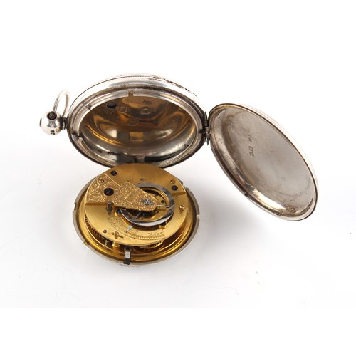 9 - The Henry & Tricia Byrom Collection - an early Victorian silver full hunter cased pocket watch, the ... 