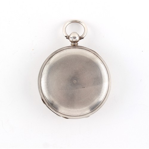 11 - The Henry & Tricia Byrom Collection - an early Victorian silver full hunter cased pocket watch, the ... 