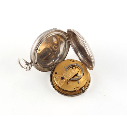 11 - The Henry & Tricia Byrom Collection - an early Victorian silver full hunter cased pocket watch, the ... 