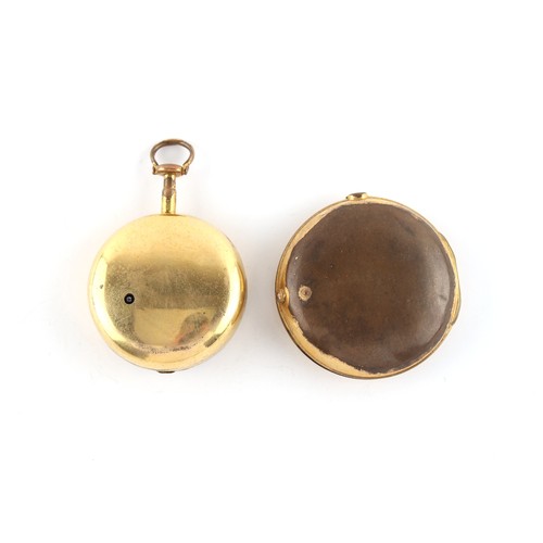 13 - The Henry & Tricia Byrom Collection - a George III gilt pair cased pocket watch, circa 1790, the fus... 