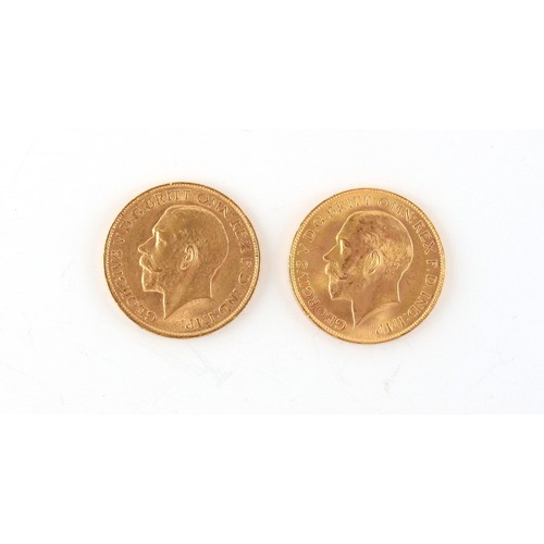 171 - Property of a lady - gold coins - a 1912 George V gold full sovereign, London mint; together with a ... 