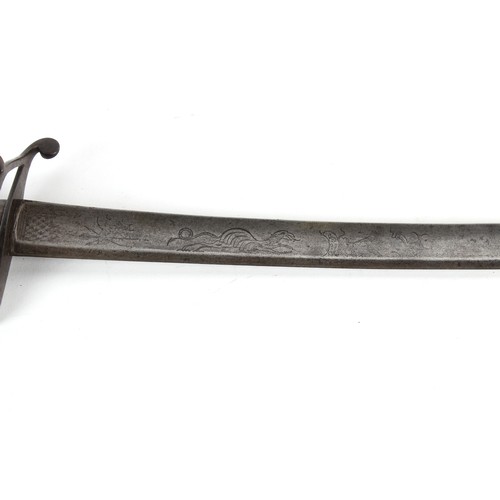 208 - Property of a gentleman - an unusual late 18th / early 19th century cavalry sword or sabre, with par... 