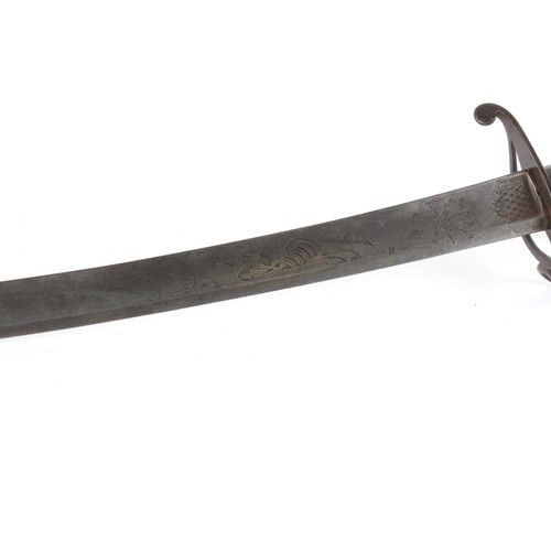 208 - Property of a gentleman - an unusual late 18th / early 19th century cavalry sword or sabre, with par... 