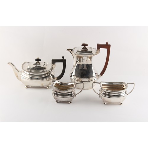 197 - Property of a lady - a silver three piece tea set, Blanckensee & Son Ltd, Chester 1928 (the milk jug... 