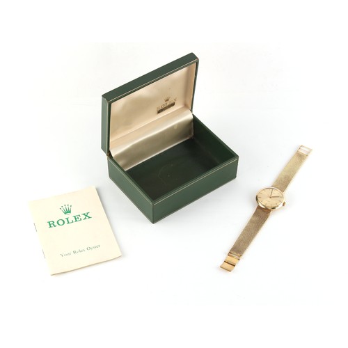 28 - Property of a gentleman - a gentleman's Rolex Precision 14ct yellow gold cased wristwatch with integ... 