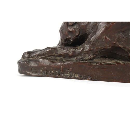 233 - ARR - Property of a lady - Belinda Rush Jansen (British, b.1960) - a brown patinated bronze sculptur... 