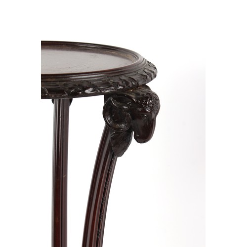 300 - Property of a lady - a pair of Edwardian neo-classical Adam Revival mahogany torcheres, with carved ... 