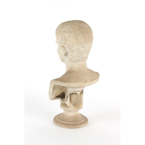 178 - Property of a deceased estate - Italian school, 19th century - BUST OF THE YOUNG CAESAR AUGUSTUS - a... 