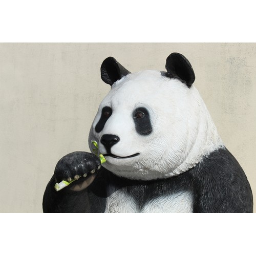 297 - Property of a deceased estate - a monumental larger than life-size garden model of a Giant Panda Bea... 