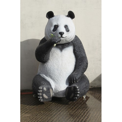 297 - Property of a deceased estate - a monumental larger than life-size garden model of a Giant Panda Bea... 