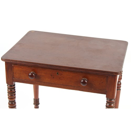 280 - Property of a deceased estate - a small early 19th century George IV mahogany side table, with friez... 