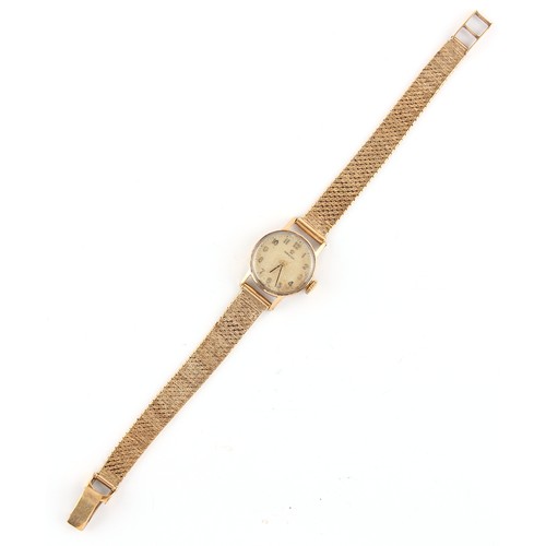 24 - Property of a lady - a lady's Omega 9ct gold cased wristwatch with 9ct gold bracelet strap, hallmark... 