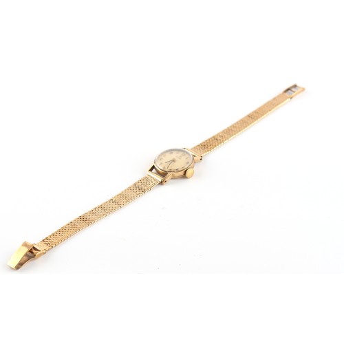 24 - Property of a lady - a lady's Omega 9ct gold cased wristwatch with 9ct gold bracelet strap, hallmark... 