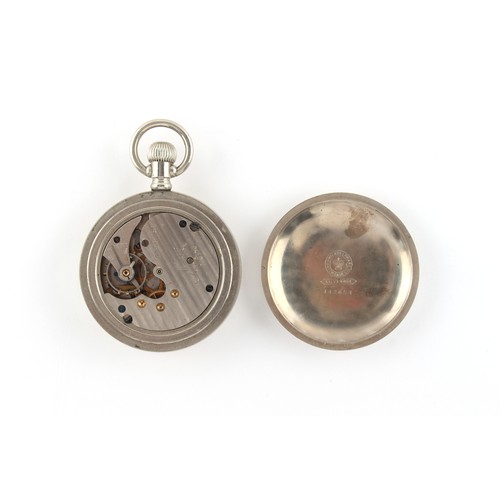 7 - Property of a deceased estate - railway interest - an American New Era keyless wind pocket watch, wi... 