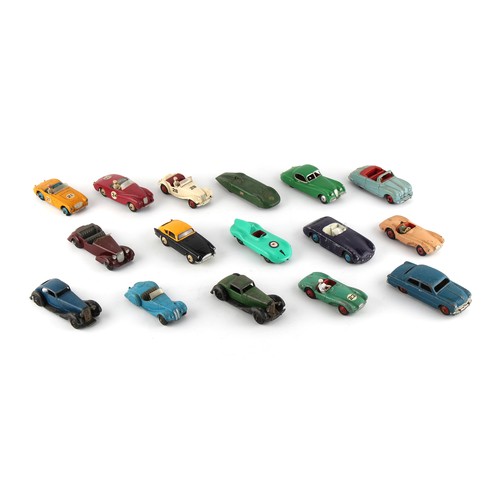 274 - Property of a deceased estate - Dinky Toys - sixteen Dinky cars including a Ford Sedan model 139a, i... 