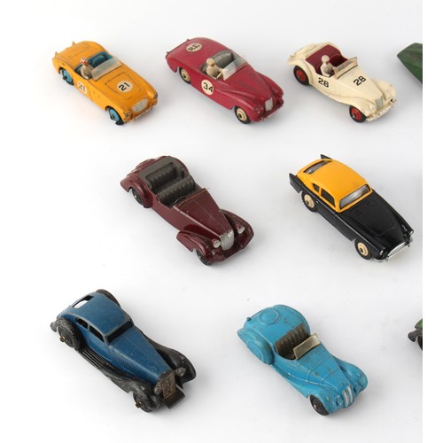 274 - Property of a deceased estate - Dinky Toys - sixteen Dinky cars including a Ford Sedan model 139a, i... 