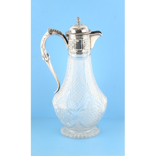 234 - Property of a lady - an Edwardian silver mounted cut glass claret jug, William Hutton & Sons, London... 