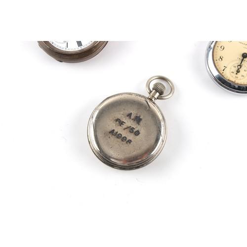 155 - Property of a lady - two silver pocket watches; together with five various chains, one hallmarked si... 