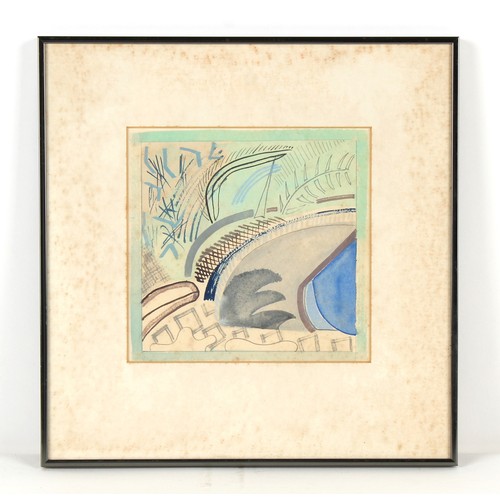 293 - Property of a lady - Chloe Fremantle (b.1950) - UNTITLED - gouache, 6.8 by 7.0ins. (17.3 by 17.8cms.... 