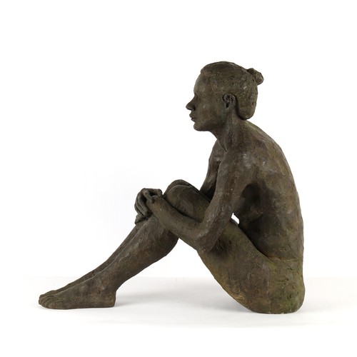 350 - Property of a lady - Gillian Du Mont (modern British) - HEIDI - a bronzed resin garden sculpture, nu... 