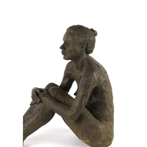 350 - Property of a lady - Gillian Du Mont (modern British) - HEIDI - a bronzed resin garden sculpture, nu... 