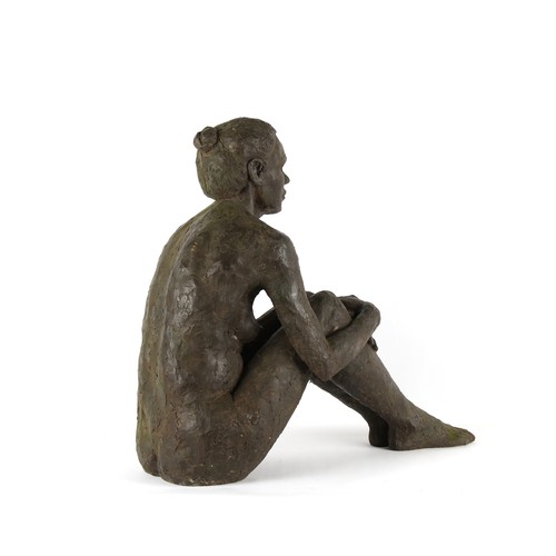 350 - Property of a lady - Gillian Du Mont (modern British) - HEIDI - a bronzed resin garden sculpture, nu... 