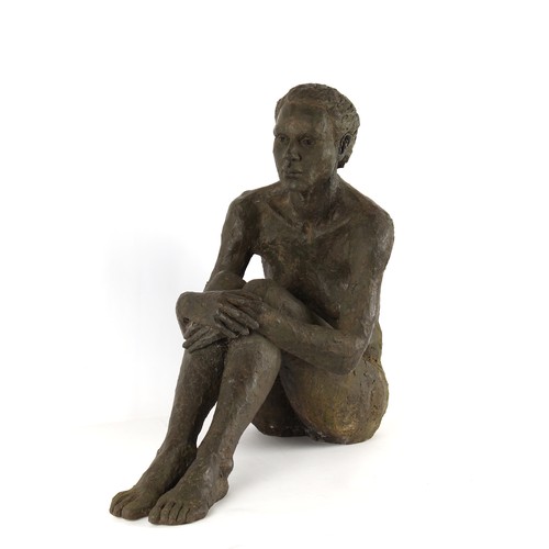 350 - Property of a lady - Gillian Du Mont (modern British) - HEIDI - a bronzed resin garden sculpture, nu... 