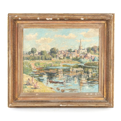 138 - Property of a lady - Fairlie Harmar (Viscountess Harberton) (1876–1945) - 'ROSS-ON-WYE' - oil on can... 