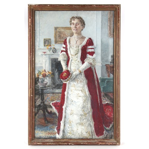 139 - Property of a lady - Fairlie Harmar (Viscountess Harberton) (1876–1945) - SELF PORTRAIT - oil on can... 