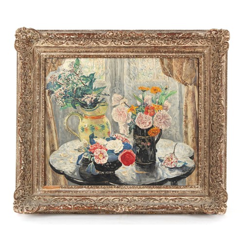 150 - Property of a lady - Fairlie Harmar (Viscountess Harberton) (1876–1945) - STILL LIFE OF FLOWERS IN J... 