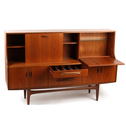 213 - Property of a lady - a G-Plan teak sideboard or buffet, 74ins. (188cms.) long.