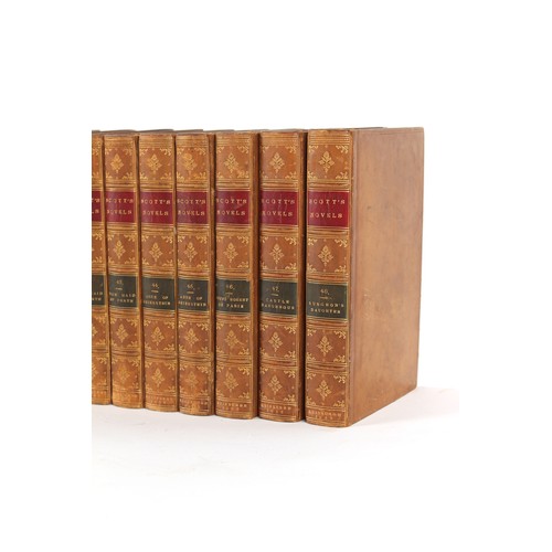 1 - Property of a gentleman - SCOTT, Sir Walter - Waverley Novels - complete set of forty-eight volumes,... 