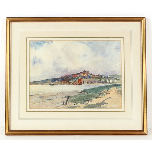 66 - Property of a gentleman - T.V. Sinkinson (20th century British) - 'RYE' - watercolour, 10.8 by 14.5i... 