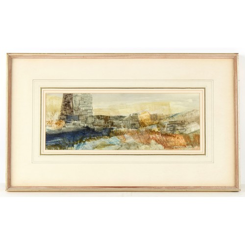 83 - Property of a lady - Frederick Donald Blake (1908-1997) - TOWER IN LANDSCAPE - watercolour, 6.75 by ... 