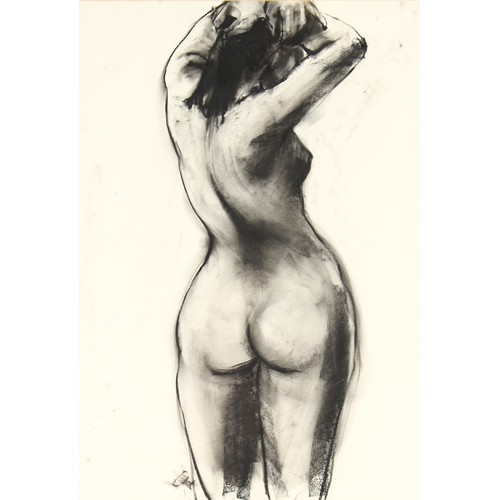 96 - ARR - Property of a gentleman - Cloe Cloherty (Irish, b.1964) - FEMALE NUDES - a pair, charcoal on p... 