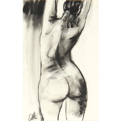 96 - ARR - Property of a gentleman - Cloe Cloherty (Irish, b.1964) - FEMALE NUDES - a pair, charcoal on p... 