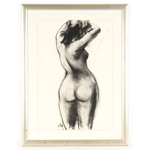 96 - ARR - Property of a gentleman - Cloe Cloherty (Irish, b.1964) - FEMALE NUDES - a pair, charcoal on p... 