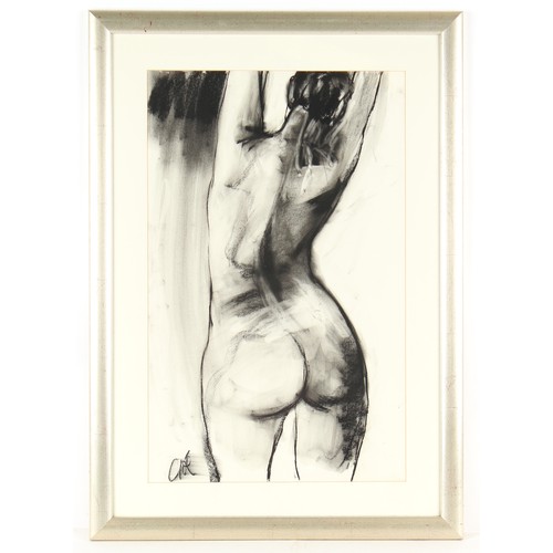 96 - ARR - Property of a gentleman - Cloe Cloherty (Irish, b.1964) - FEMALE NUDES - a pair, charcoal on p... 