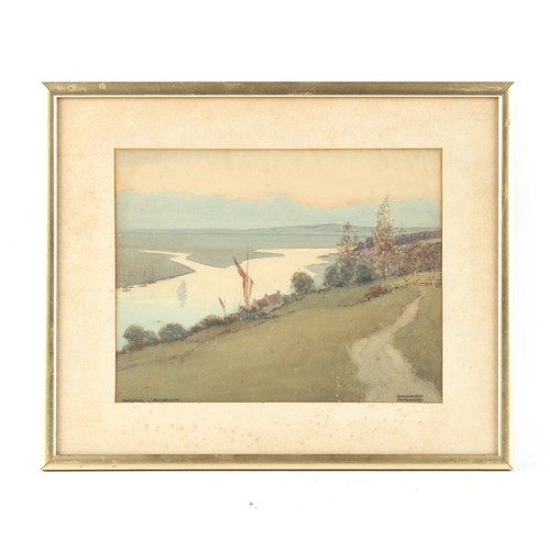 100 - Property of a gentleman - Stanger Pritchard (exh. 1905-1918) - 'EVENING - BENFLEET' - watercolour, 8... 