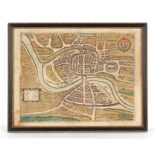 92 - Property of a lady - map of Bristol - BRAUN, Georg & HOGENBERG, Franz - 'BRIGHTSTOWE' - hand-coloure... 