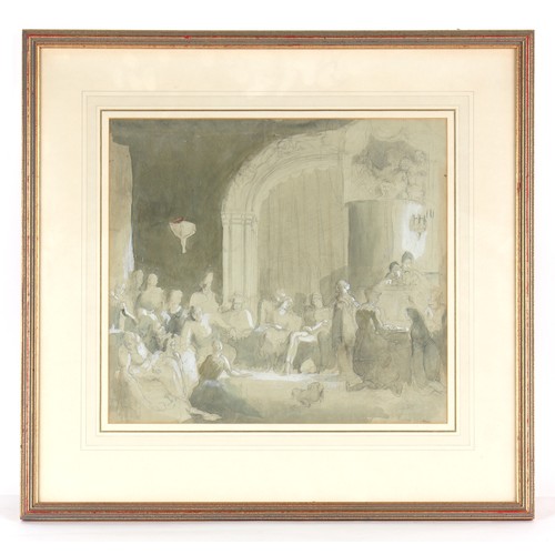 120 - Property of a gentleman - Rodney Joseph Burn R.A. (1899-1984) - 'THE REHEARSAL' - wash drawing, 14.5... 