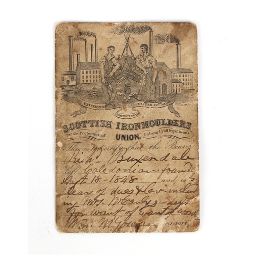 71 - Property of a deceased estate - a small quantity of assorted ephemera including a mid 19th century S... 